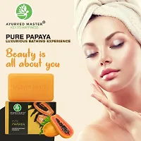 Pure Papaya Handmade Soap For Skin Lightening and Brightening and Luxurious Bathing Experience | 125GM-thumb2