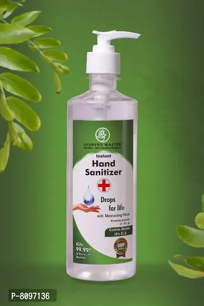 Alcohol Based Instant Gel Sanitizer Spray Bottle,78% alcohol, Kills 99.95% Germs with Exotic Lemon Fragrance | 500ML-thumb0