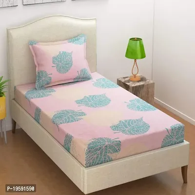 ZOFFANY HOME Super Soft 3D Printed Single Bedsheets with 1 Pillow Cover