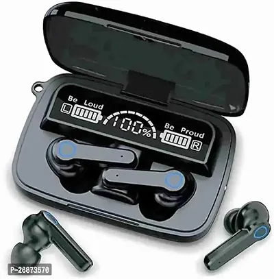 Earbud F9 Earbuds Playtime, Headphones Bluetooth Headset (Black) Bluetooth Headset  (Black, True Wireless)pack of 1-thumb0