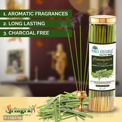 Vringra Lemongrass Agarbatti Sticks - Incense Sticks - Agarbatti for Pooja-thumb3