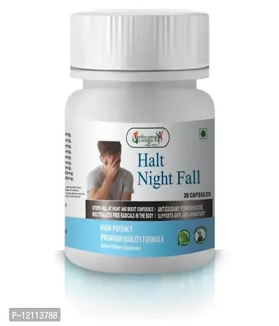 Vringra Halt Night Fall Capsule For Men | Night Fall Solution | Swapandosh Medicine Pack of 1-thumb0