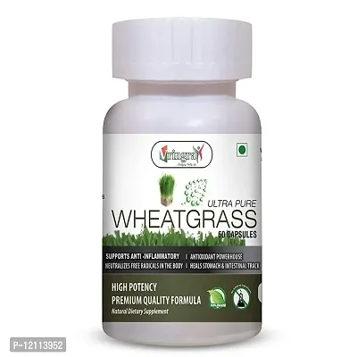 Vringra Wheatgrass Capsules | Boost Immunity | Wheatgrass Extract Capsules | Pack of 1