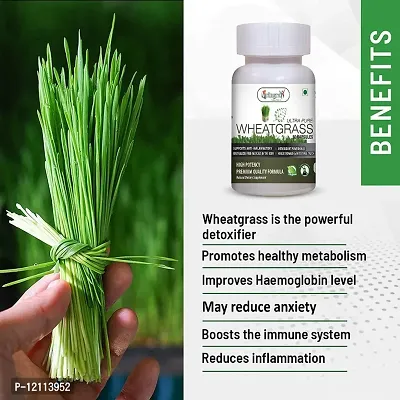 Vringra Wheatgrass Capsules | Boost Immunity | Wheatgrass Extract Capsules | Pack of 1-thumb3