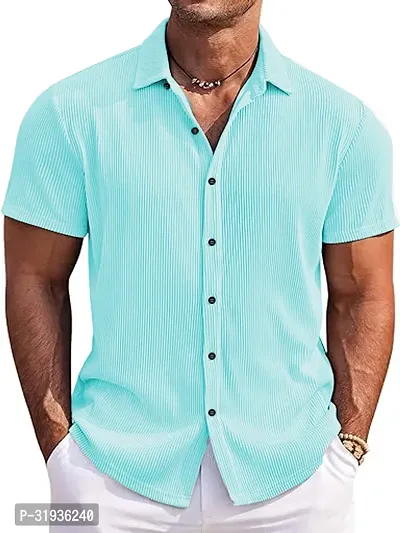 Men Short Sleeve Casual Shirt-thumb0