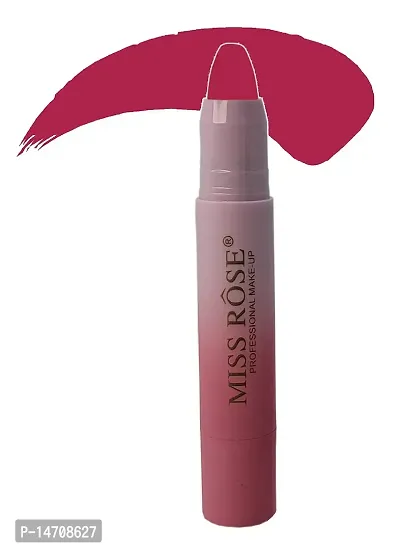 MISS ROSE Non-Transferred Matte Lipstick 2.8 gm Satin-matte Texture, Non-drying Formula, Long Lasting, Vegan, Paraben Free Waterproof Lipstick for Women (06 VIDEO STAR)