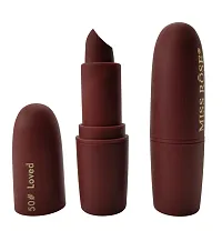 MISS ROSE Matte Lipstick 4.2 gm Satin-matte Texture, Non-drying Formula, Long Lasting, Vegan, Paraben Free Lipstick for Women (50 LOVED)-thumb2
