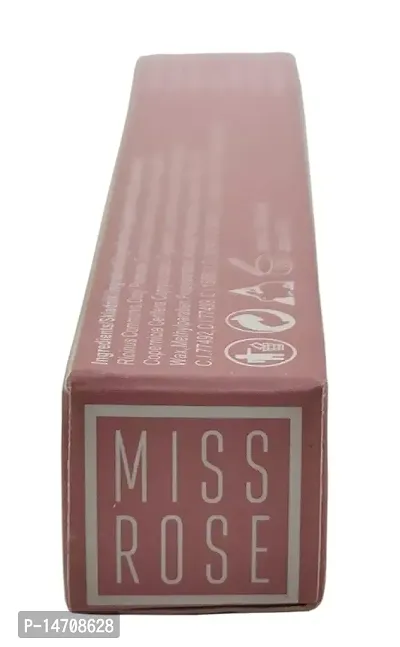 MISS ROSE Non-Transferred Matte Lipstick 2.8 gm Satin-matte Texture, Non-drying Formula, Long Lasting, Vegan, Paraben Free Waterproof Lipstick for Women (05 HEART BREAKE)-thumb5