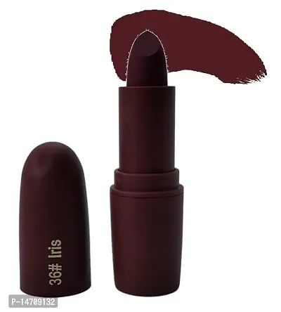 MISS ROSE Matte Lipstick 4.2 gm Satin-matte Texture, Non-drying Formula, Long Lasting, Vegan, Paraben Free Lipstick for Women (36 IRIS)