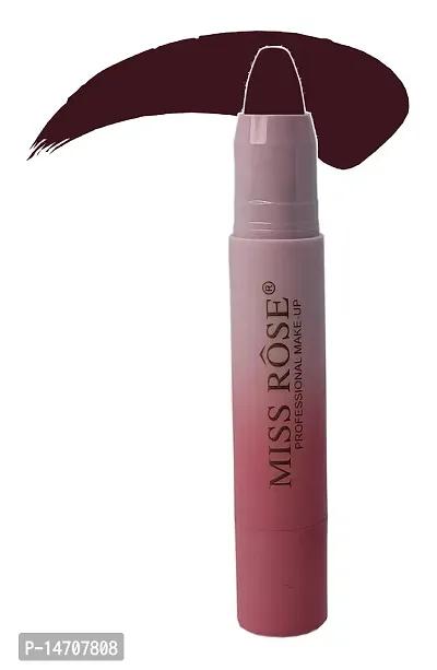 MISS ROSE Non-Transferred Matte Lipstick 2.8 gm Satin-matte Texture, Non-drying Formula, Long Lasting, Vegan, Paraben Free Waterproof Lipstick for Women (01 POWDER RED)
