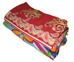 HOMIEE Super Soft Floral Print Polar/Fleece Heavy Double Bed Woolen Blanket Polyster 400 TC Quilt/Rajai/Comforter Blanket Double Bed Warm King Size (90*90 Inches 600gm wt Each, Assorted Color)(Pack of 2)-thumb3