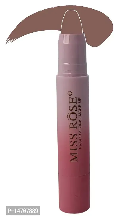 MISS ROSE Non-Transferred Matte Lipstick 2.8 gm Satin-matte Texture, Non-drying Formula, Long Lasting, Vegan, Paraben Free Waterproof Lipstick for Women (11 MAGNETIC MAHOGANY)