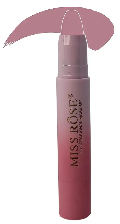 MISS ROSE Non-Transferred Matte Lipstick 2.8 gm Satin-matte Texture, Non-drying Formula, Long Lasting, Vegan, Paraben Free Waterproof Lipstick for Women