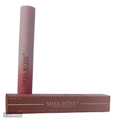 MISS ROSE Non-Transferred Matte Lipstick 2.8 gm Satin-matte Texture, Non-drying Formula, Long Lasting, Vegan, Paraben Free Waterproof Lipstick for Women (05 HEART BREAKE)-thumb4