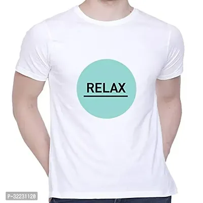 Reliable White Cotton Blend Printed Round Neck T-Shirt For Men-thumb0