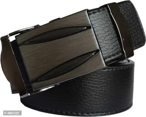 Men Formal  Casual Black Leather Belt