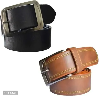 Man Casual  Formal  Synthetic Leather Belts Combo