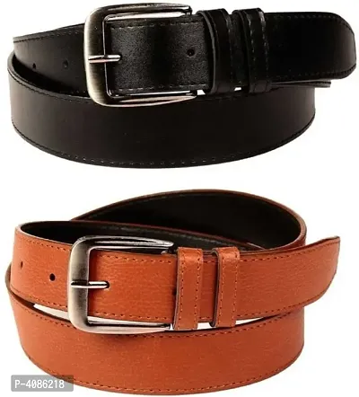 Men Multicolor Synthetic Belt Combo-thumb0