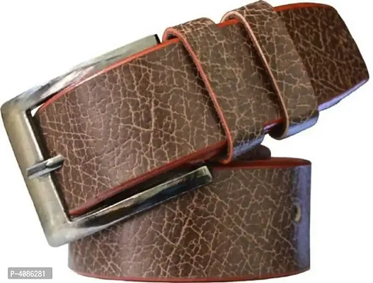 Men Casual Brown Synthetic Leather Belt