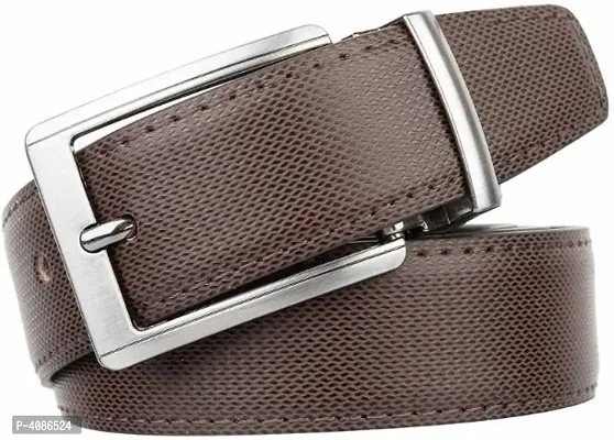 Men Formal  Casual Brown Reversible Leather Belt