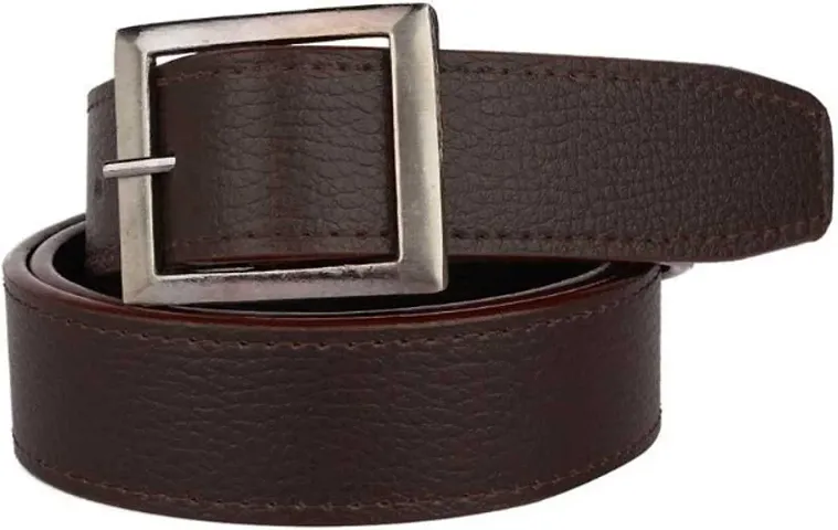 Trendy Artificial Leather Solid Belt For Men