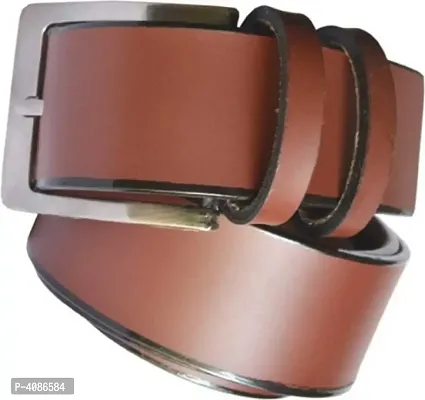 Men Formal Brown Synthetic Leather Belt