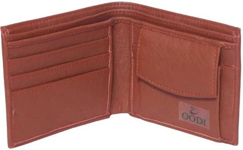 Elegant Artificial Leather Solid Wallets For Men