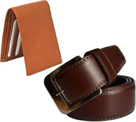 Best Selling Synthetic Leather Wallets & Belts Combo