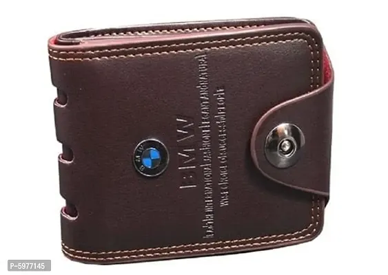 Men Casual Brown BMW  SYnthetic Leather Wallet-thumb0