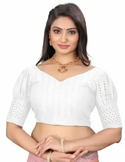 Alluring Cotton Stitched Blouses 