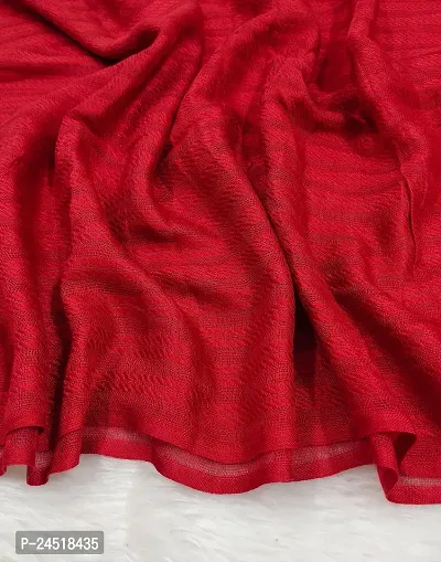 ANA Cotton Viscose Red Striped Dupatta Hijab-thumb4