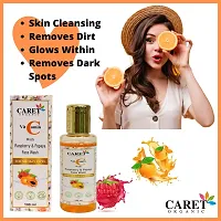 CARET ORGANIC Vitamin C Face Wash with Rasberry and Papaya, No SLS, Paraben Or Alcohol - 100 Ml , Face Wash and Soap-thumb2