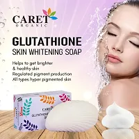 Caret Organic Glutathione  Vitamin C Skin Whitening Soap For Dark Spot and Dead Skin Cell Removal, Dermatologically Tested, Paraben Free - For All Skin Types (75 gm) (Pack of 5)-thumb4