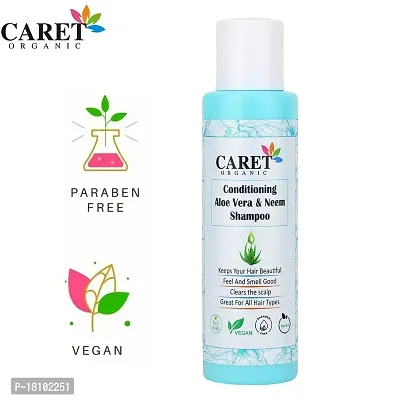 Caret Organic Honey  Almond Body Lotion (100ml) AND Aloevera  Neem Conditioning Shampoo (100ml)-thumb3