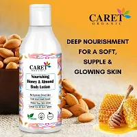 Caret Organic Honey  Almond Nourishing Body Lotion (250ml) AND Vitamin C Papaya Facewash (100ml)- Vegan  Pararben Free-thumb1