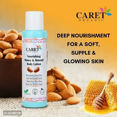 Caret Organic Honey  Almond Body Lotion (100ml) AND Vitamin C Raspberry  Papaya Face Wash (100ml)-Paraben Free-thumb4