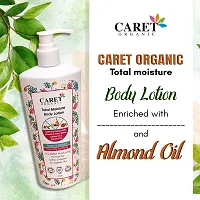 Caret Organic Total Moisture Body Lotion- Oatmeal Extract, Vitamin E, Shea Butter, Jojoba Oil  Almond Oil - Paraben Free - Dermatologically Tested ( 200ml )-thumb1