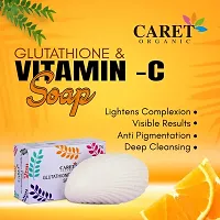 CARET ORGANIC Glutathione  Vitamin C Skin Whitening Soap for Dark Spot and Dead Skin Cell, Tested (75 Gm) (Pack of 2)-thumb4