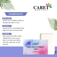 Caret Organic Vitamin C Kojic Acid Soap For Skin Brightening  Darks Spots Removal-Vegan  Paraben Free (75G)-Pack of 2-thumb3