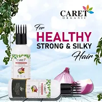 Caret Organic Red Onion Seed Hair Oil With Goodness of Arnica  Jaborandi Oil Extract-Pack Of 3-thumb1