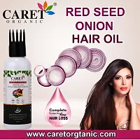 Caret Organic Red Onion Seed Hair Oil With Goodness of Arnica  Jaborandi Oil Extract-Pack Of 3-thumb3