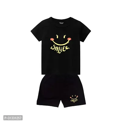 Kids Printed T-Shirt and Shorts-thumb0