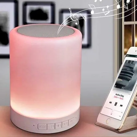 Touch Lamp, Bedside Lamp with Bluetooth Speaker