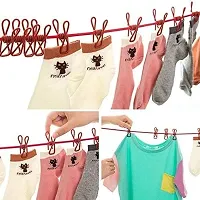 Cloth Hanging Rope for Cloth Drying with 12 Clips-thumb3
