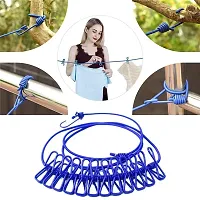 Cloth Hanging Rope for Cloth Drying with 12 Clips-thumb1