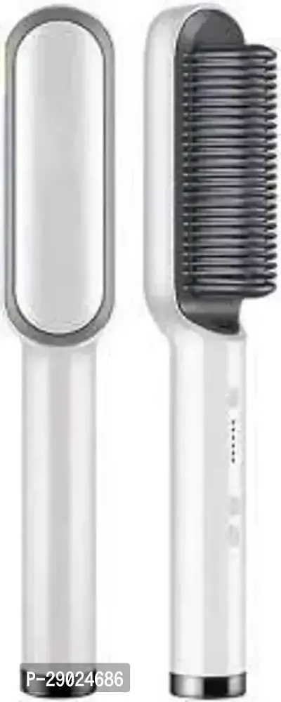 Women Electric Hair Brush Hair Smoothing Comb 909 Hair Straightener Comb#(pack of 1)-thumb0