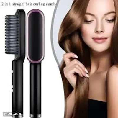 Women Electric Hair Brush Hair Smoothing Comb 909 Hair Straightener Comb#(pack of 1)-thumb4