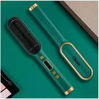 Women Electric Hair Brush Hair Smoothing Comb 909 Hair Straightener Comb#(pack of 1)-thumb2