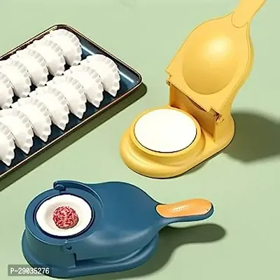 Dumpling Press (Plastic 2 in 1 Gujiya Maker Dumpling Maker Momos Maker Machine for Home)pack of 1-thumb0