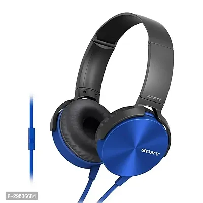Extra Bass Headphone (Black/Blue) - Over Ear(pack of 1)-thumb2